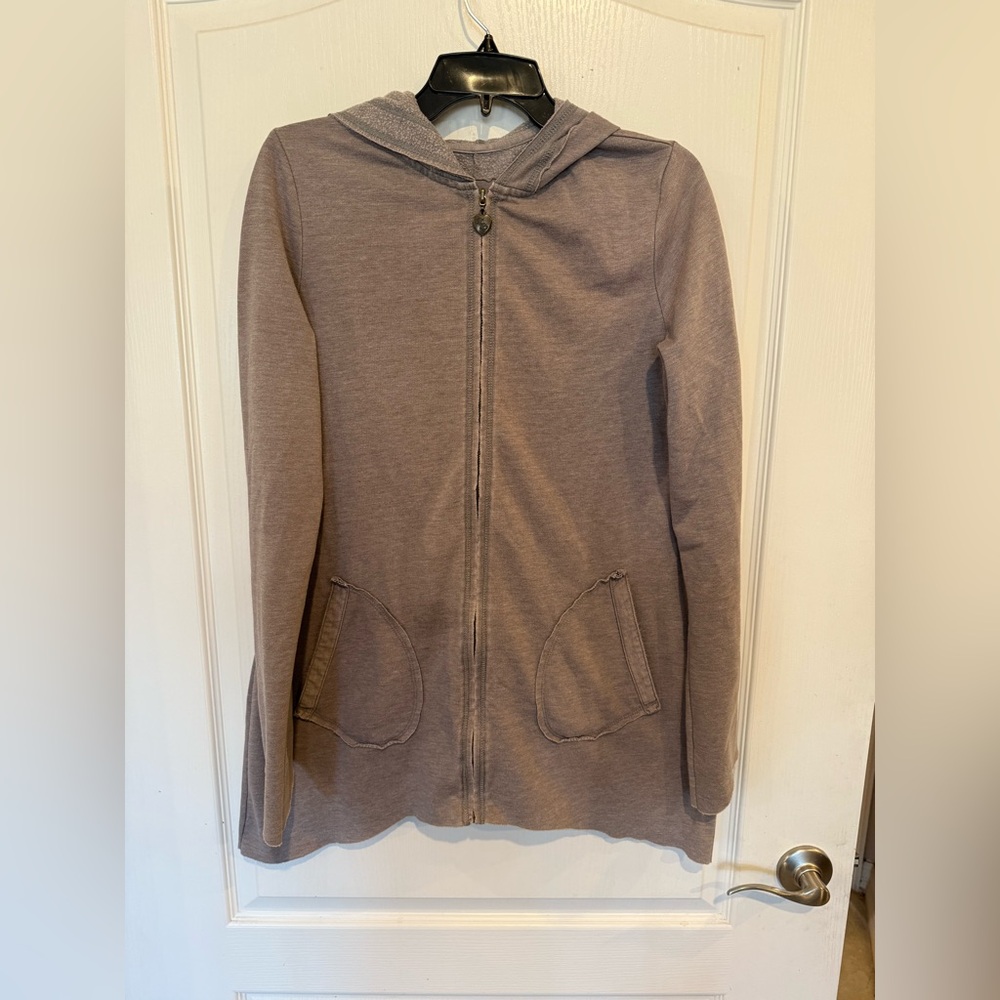 Twisted Heart tan jacket with embellished angel wings no size tag
